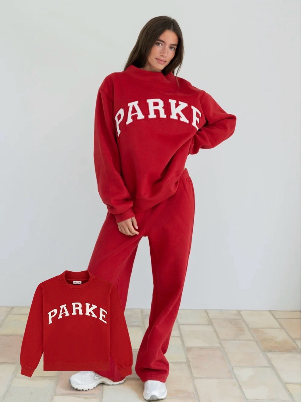 Parke Crimson Red Mockneck - S/M Sold Out